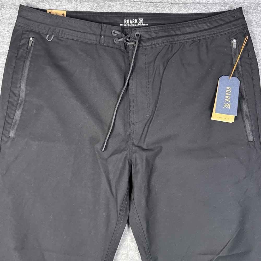 Roark Pants Mens Size 38 Black Military Army Layover 2.0 Travel Commuter - Picture 2 of 16